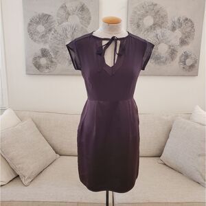 Nanette Lepore Silk Cap Sleeve St. Germain Mini Dress size 2 in Brown